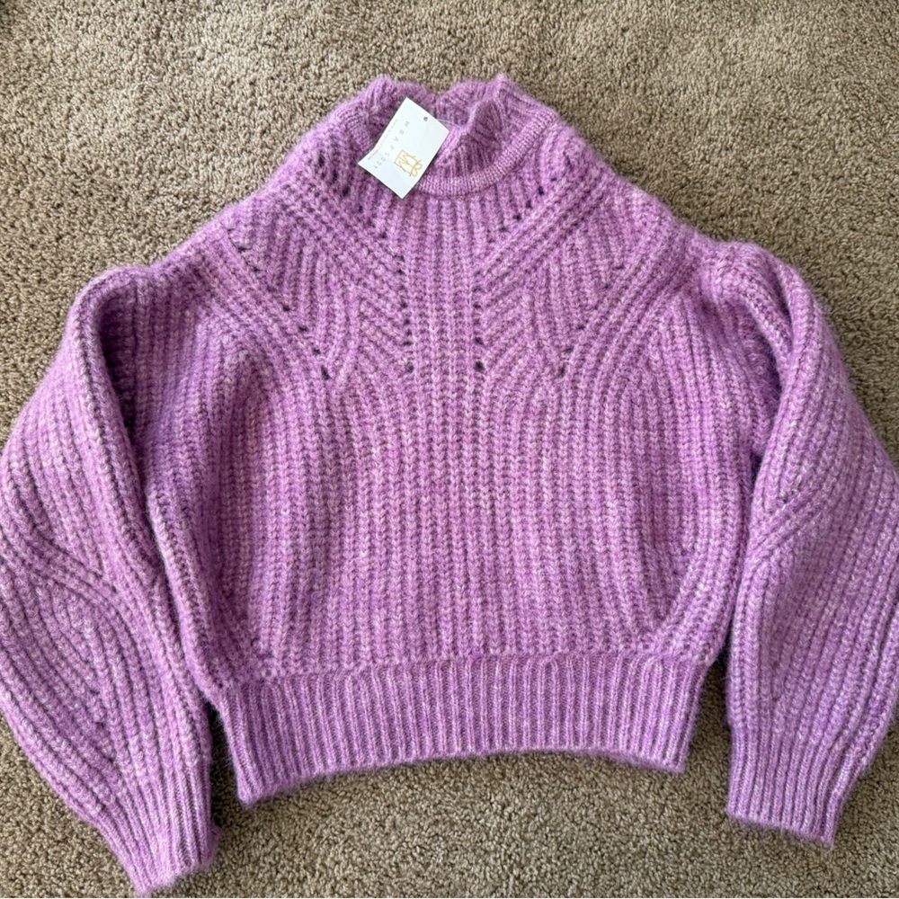 Cozy Purple Knit Sweater